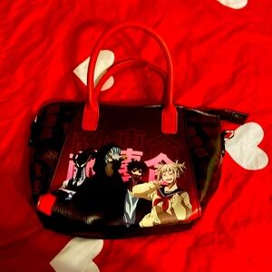 jujutsu kaisen red and black bag